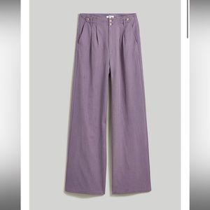 Madewell The Plus Harlow Wide-Leg Pant | Smoky Grape | Size 16W